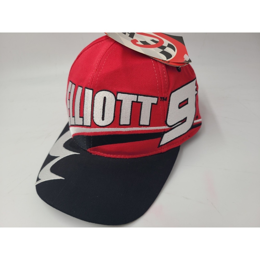 Vintage Bill Elliott #9 Dodge Different Chase Snapback Hat Cap NASCAR Red Black